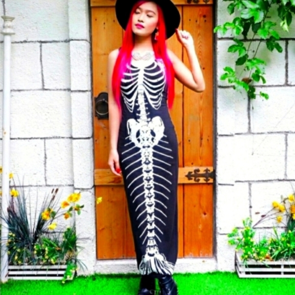 NWT! Iron Fist Bone Deep Iridescent Sleeveless Maxi Dress - Picture 9 of 9